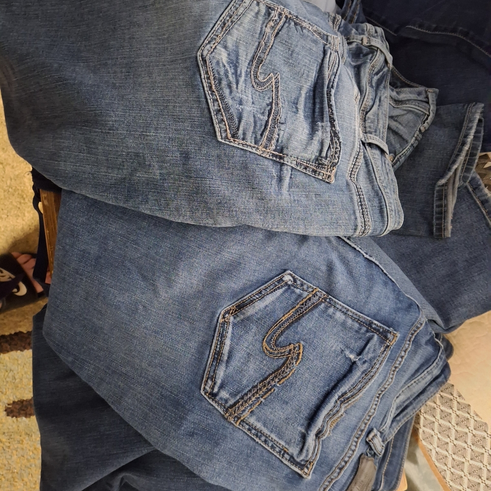Silver Jeans Women's Boyfriend Blue Denim